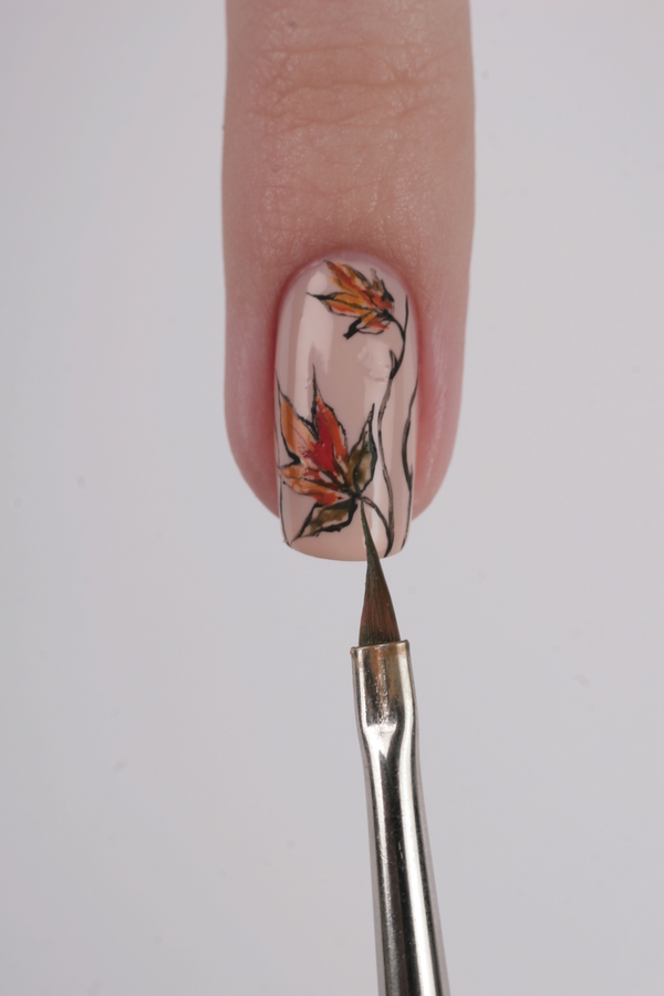 Интересный маникюр для осени: Мастер-класс