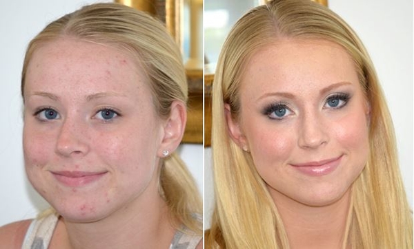 Красива и еще красивее: До и после макияжа