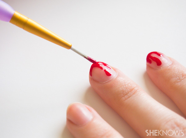 Кровавый маникюр для Хэллоуина: Мастер-класс