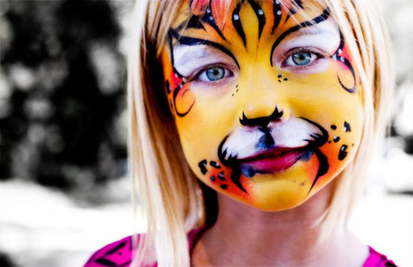 Как нарисовать на лице принт тигра, леопарда, зебры, сделать аквагрим?