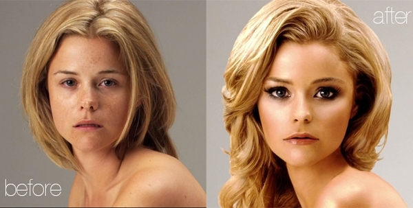 Чудеса фотошопа: Девушку изменили до неузнаваемости (ВИДЕО)