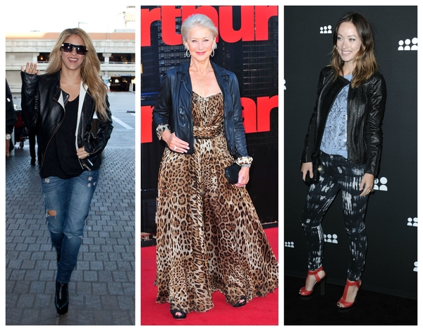 Кожаные куртки женские: ТОП-10 звездных образов