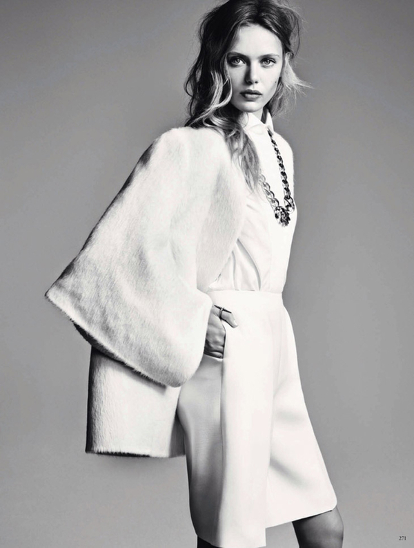 Как носить белое: Модная фотосессия в журнале Vogue