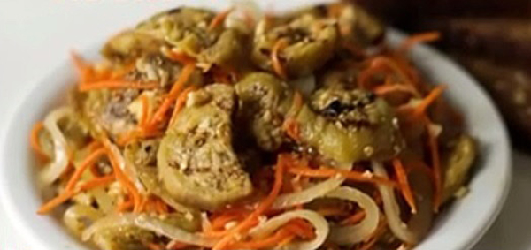 Как приготовить закуску из баклажанов (ВИДЕО)