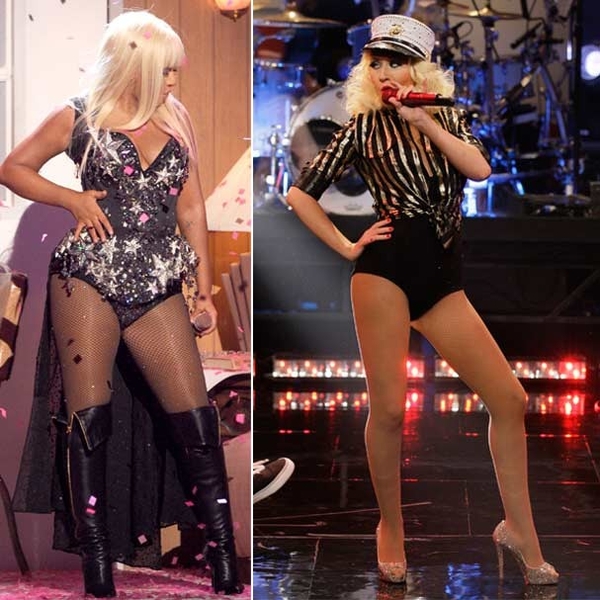 Похудевшая Кристина Агилера продолжает хвастаться фигурой