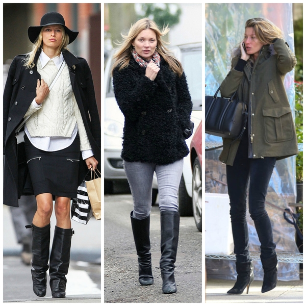 ТОП-15 стильных зимних образов от супермоделей