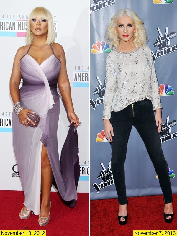 Кристина Агилера рассказала, как похудела на 20 кг