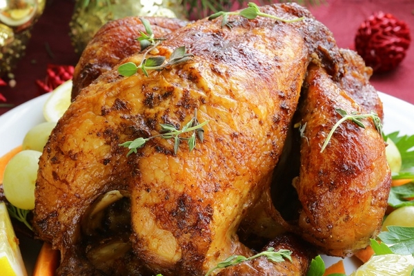 Курица, фаршированная рисом