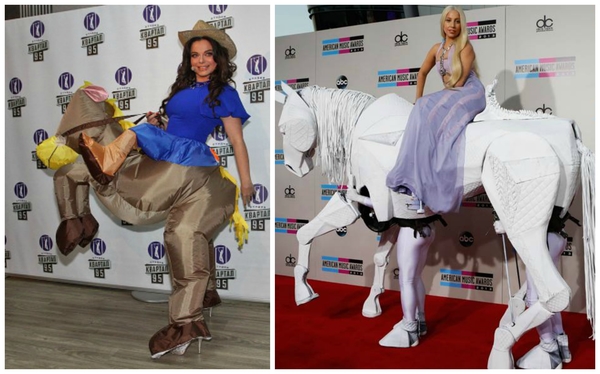 Наташа Королева приехала на Вечерний квартал "на коне"