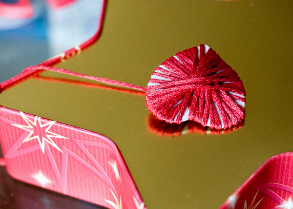 Новогодние поделки: Подвески сердечки