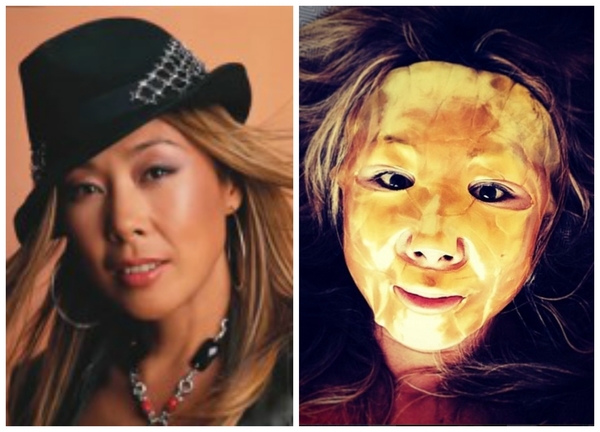 Анита Цой делает маску из золота для борьбы с морщинами