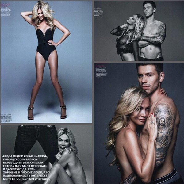 Виктория Лопырева снялась в эротической фотосессии с мужем-футболистом