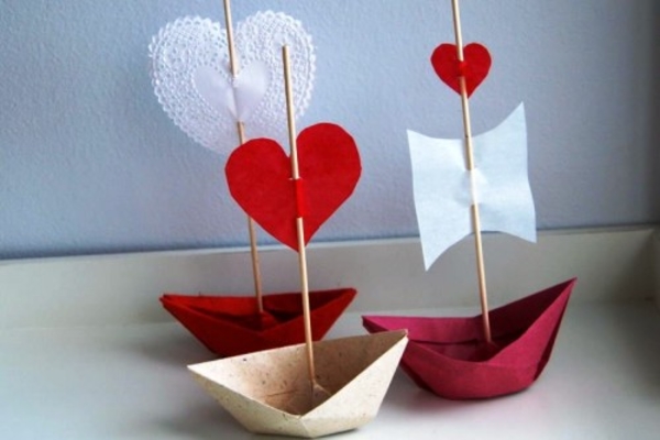 Сердечко — валентинка в технике оригами к 14 февраля