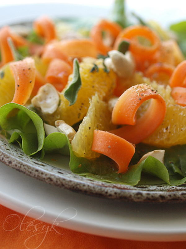 Постный салат из апельсинов: Три вкусные идеи