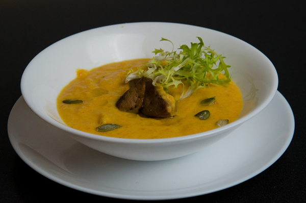 Как приготовить тыквенный суп с утиной печенью (ВИДЕО)