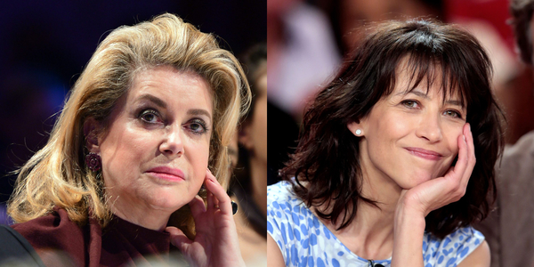 Катрин Денев и Софи Марсо поругались из-за президента Франции