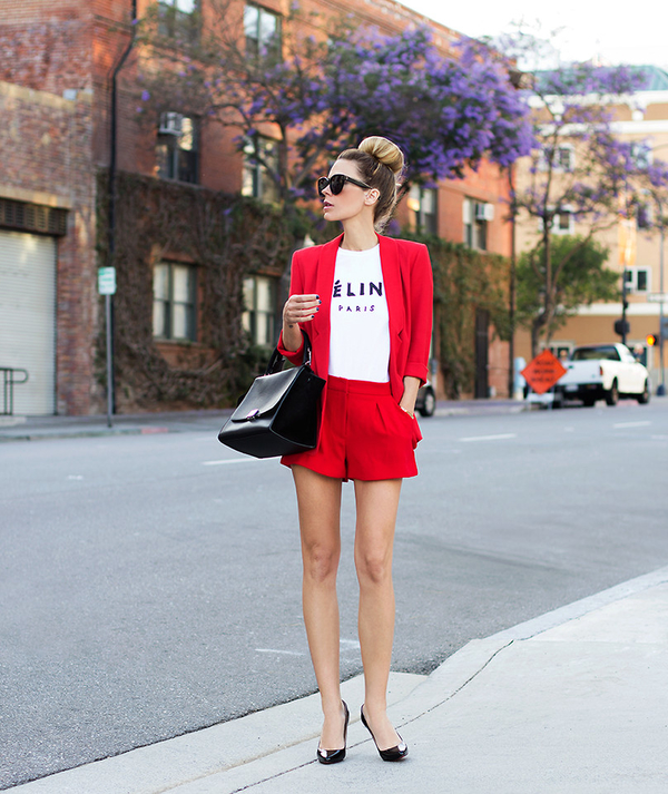 Шорты 2014: Яркие образы street style