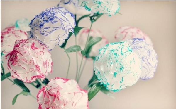 Как сделать бумажные цветы из салфеток