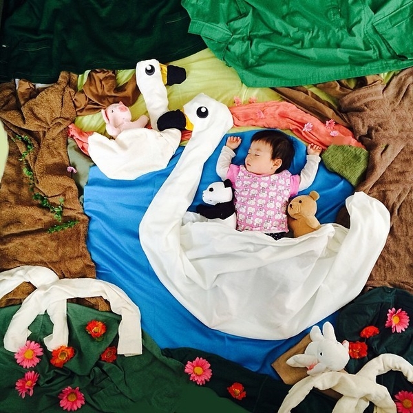 Мир спящего ребенка: Фотопроект креативной мамы