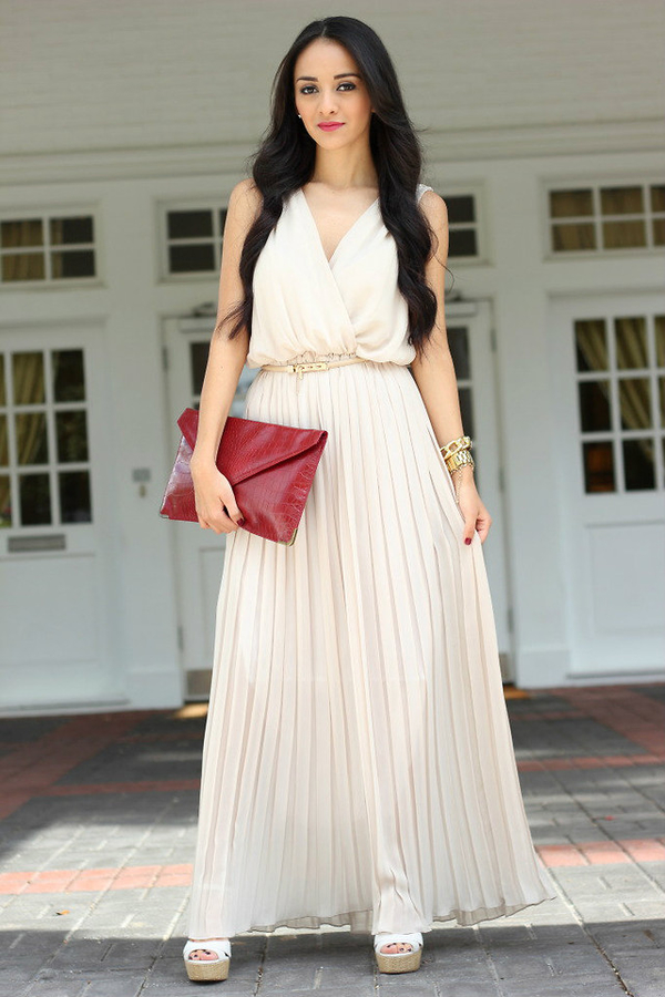 Летние платья-макси: С чем носить