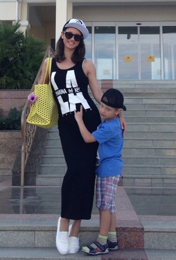 Татьяна Денисова отдыхает с сыном в Крыму