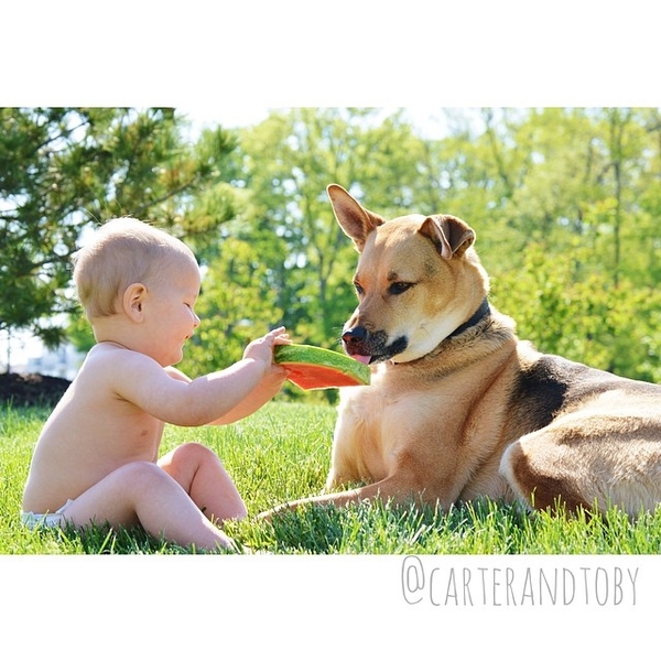 Картер и Тоби: История дружбы с первых дней жизни