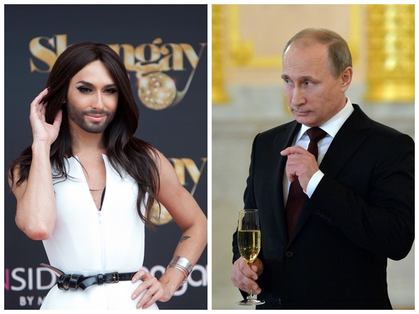 Кончита Вурст назвала Путина привлекательным мужчиной