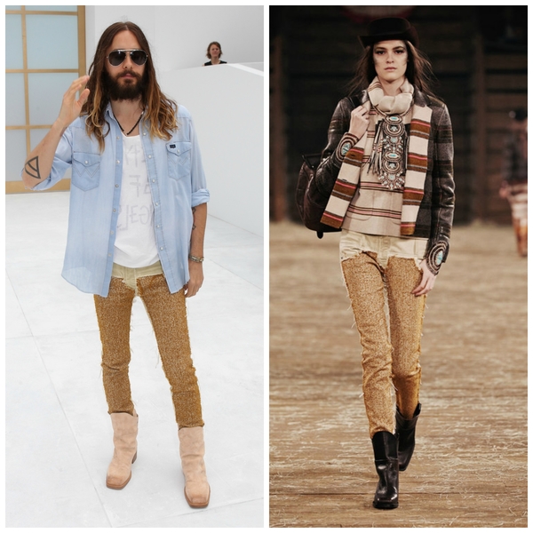 Джаред Лето пришел на модный показ в женских брюках