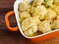 Запеканка из цветной капусты под сырным соусом