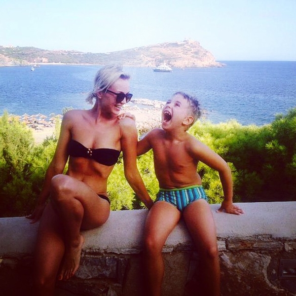 Полина Гагарина показала шестилетнего сына