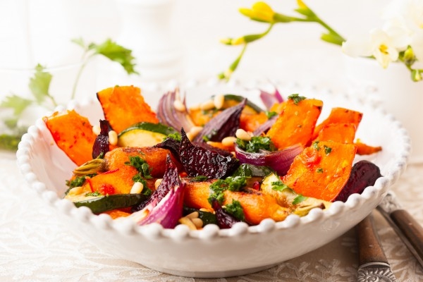 Салат из запеченной тыквы: Три осенние идеи