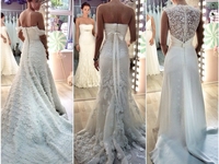 Яна Станишевская выбирает свадебное платье для церемонии