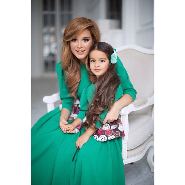 Ксения Бородина снялась в фотосессии со своей дочерью