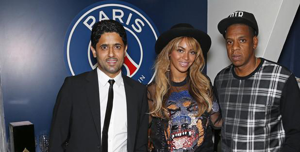 Бейонсе и Jay Z сходили на матч с владельцем футбольного клуба