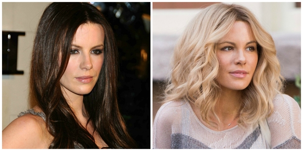 Брюнетка Кейт Бэкинсейл осветлила волосы