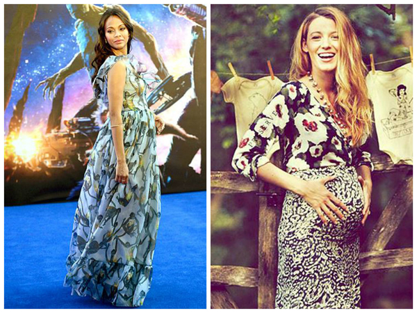 Стиль беременных звезд: Зои Салдана против Блейк Лайвли