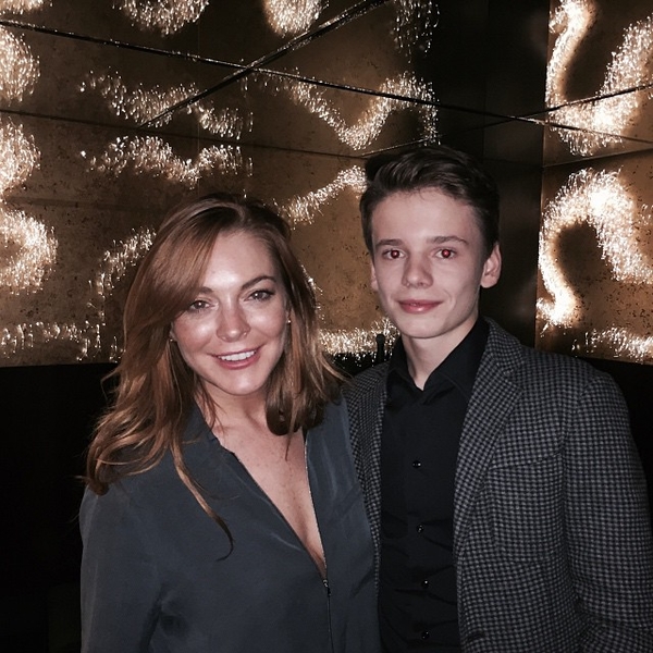 Актриса Линдсей Лохан посетила концерт Валерии в Лондоне