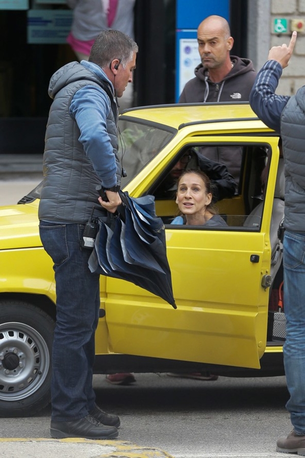 Сара Джессика Паркер удивила на съемках фильма постаревшим лицом