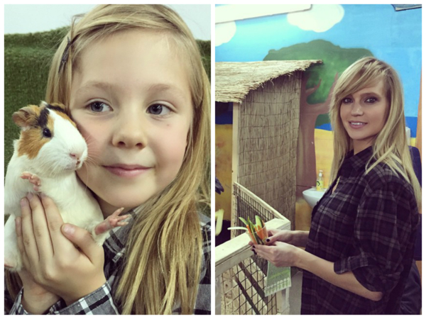 Глюкоза с детьми посетила контактный зоопарк и показала смешное видео