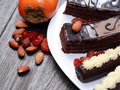Шоколадный пирог с хурмой