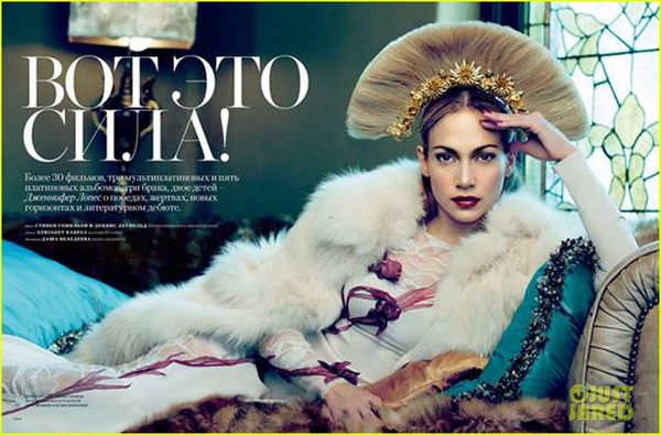 Соблазнительная Дженнифер Лопес снялась для российского модного глянца