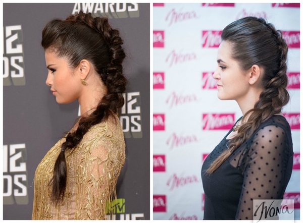 Прически на Новый год: Объемная коса в стиле Селены Гомес