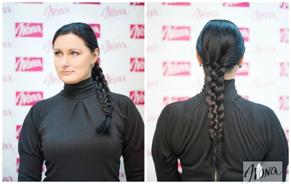 Прически на Новый год: Ажурная пятипрядная коса