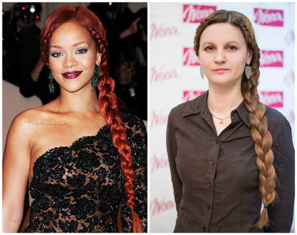 Прически на Новый год: Коса в стиле Рианны на длинные волосы