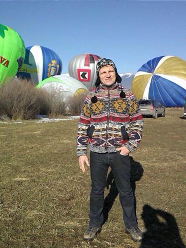 Олег Скрипка выиграл в соревнованиях на воздушном шаре