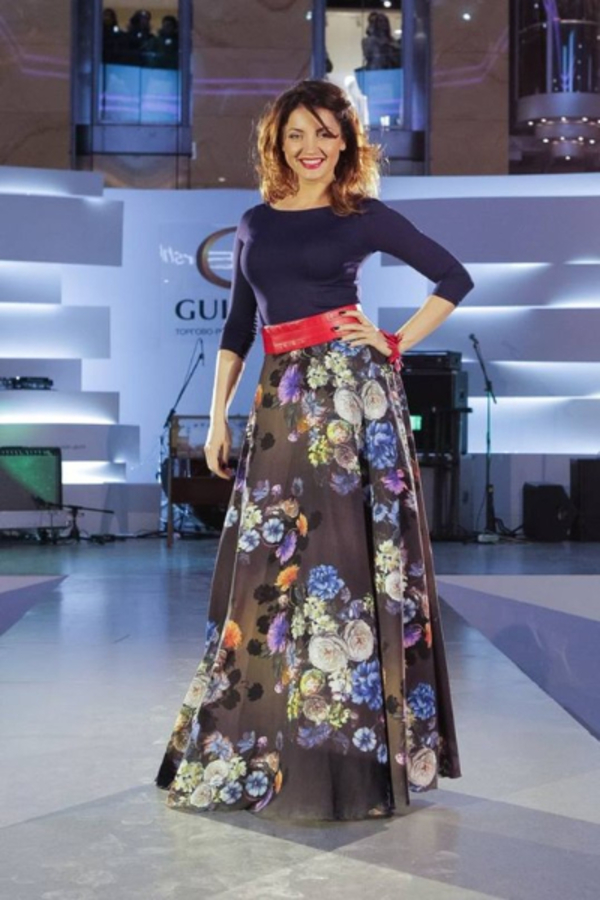 Оля Цибульская впервые вышла на работу после родов