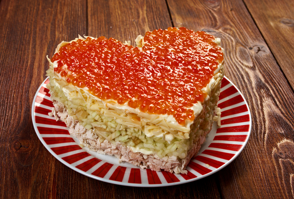 Салаты на День Валентина: ТОП-5 рецептов