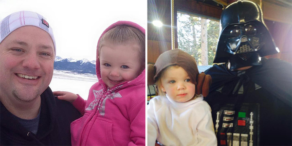 Отец-одиночка научился делать дочери прически (фото)