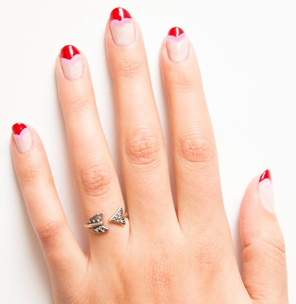 Маникюр на День святого Валентина: мастер-класс