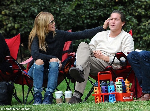 Хайди Клум не стесняется публичных поцелуев со свим возлюбленным